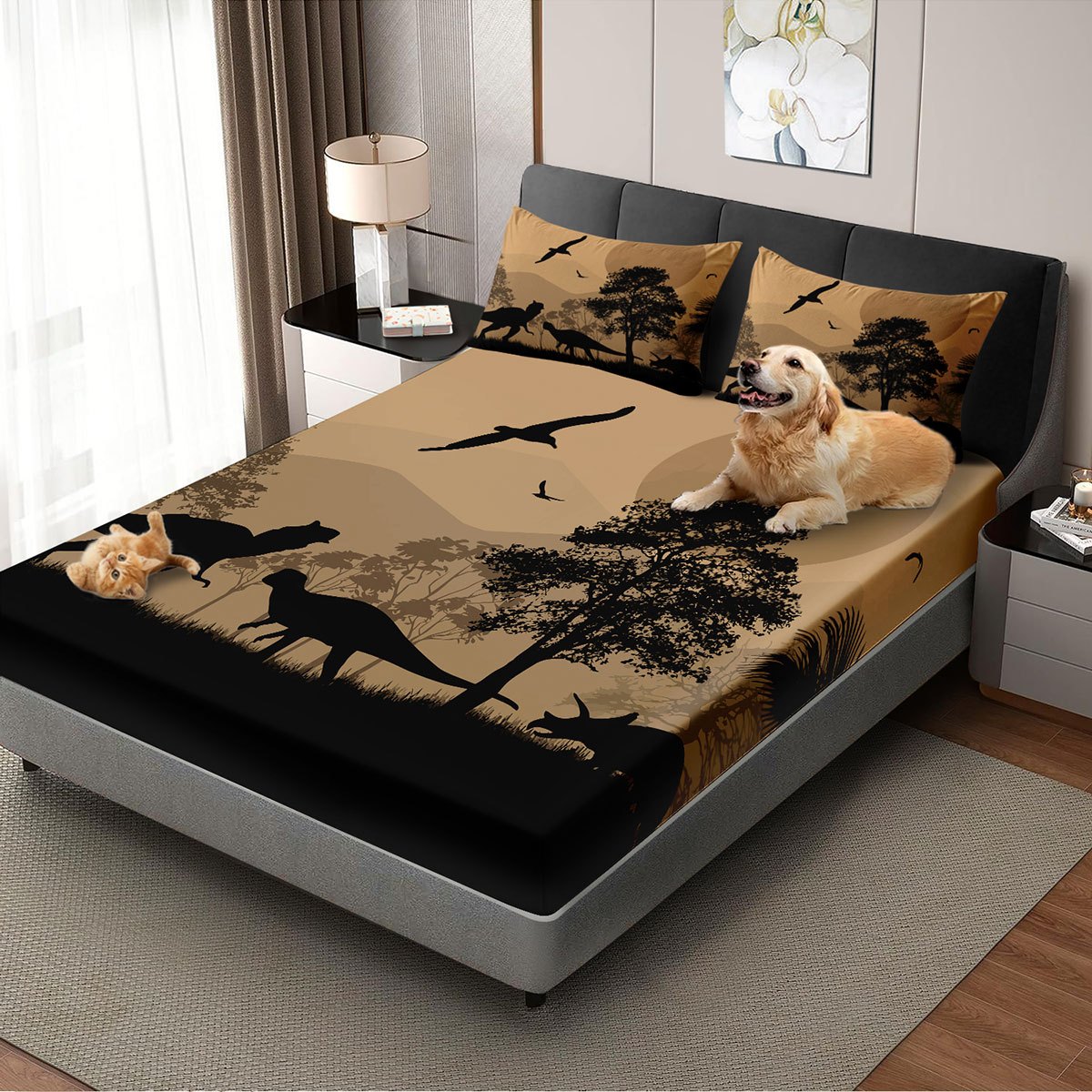 Baby Nursery Themes - Jurassic Dinosaur Mattress Protector Mattress Cover