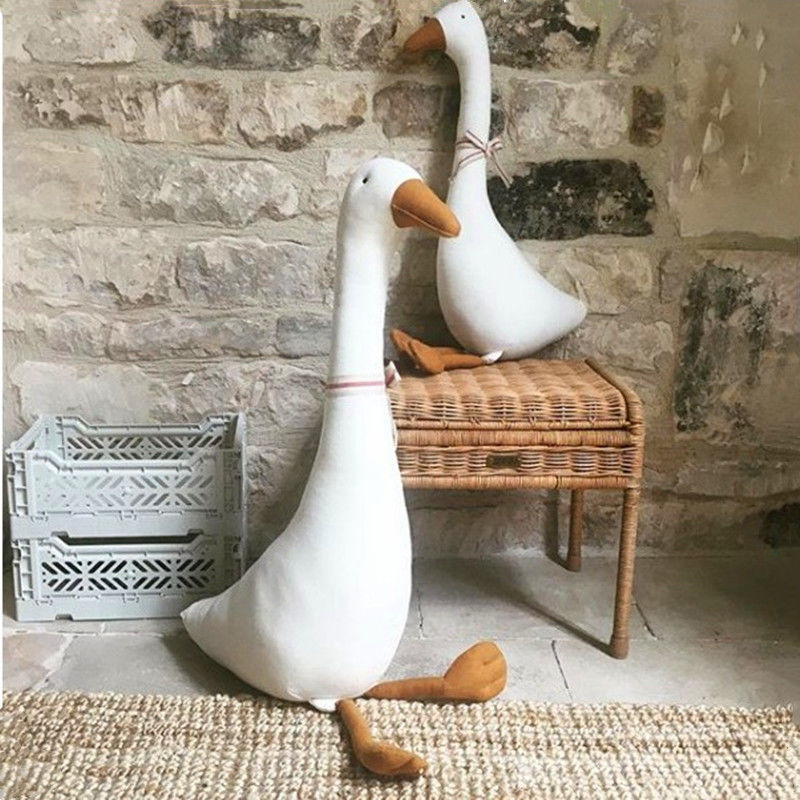 Baby Nursery Toy - Stylish Cloth Goose Doll - Handmade