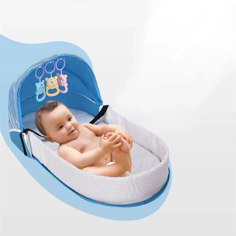 Baby Nursery Hamper - Foldable Portable Newborn Baby Bed, Bionic