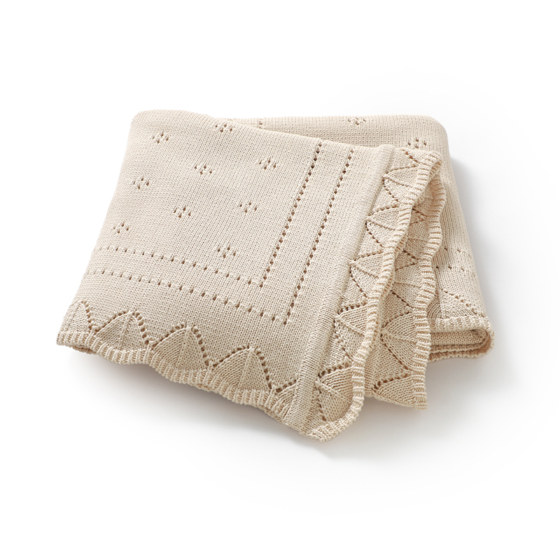 Baby Boy Nursery Quilt - Baby Blankets Cotton Knitted 100*80cm Newborn