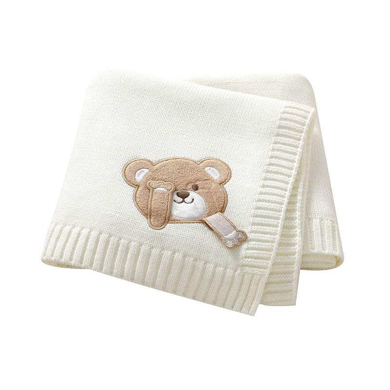 Baby Boy Nursery Quilt - Baby Blankets 90*70cm Knit Newborn Boys