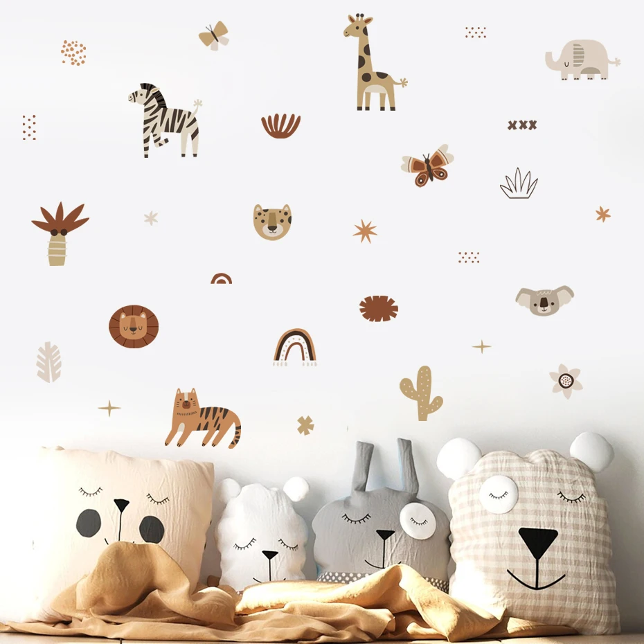 Baby Nursery Wallpaper - Đời Boho Hoạt Hình Cầu Vồng