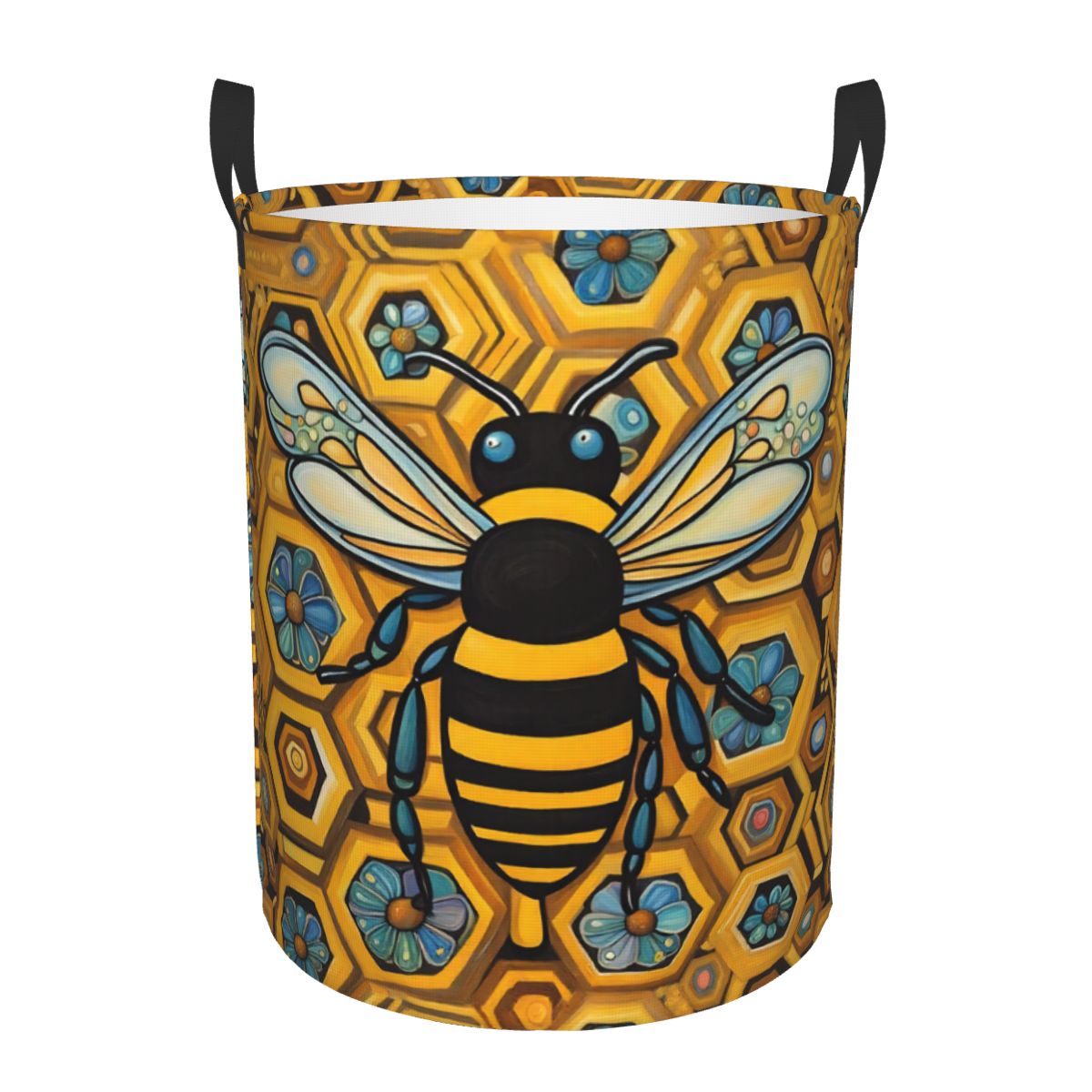 Bee And Honeycomb Print Laundr - đánh giá và giá Baby Nursery Hamper
