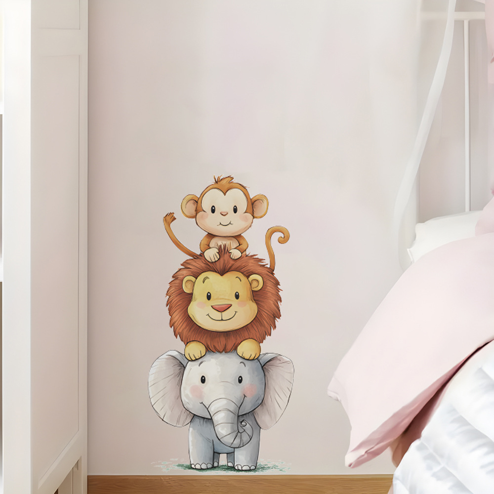 Cute Forest Animals Wall Stick - đánh giá và giá Baby Nursery Wallpaper
