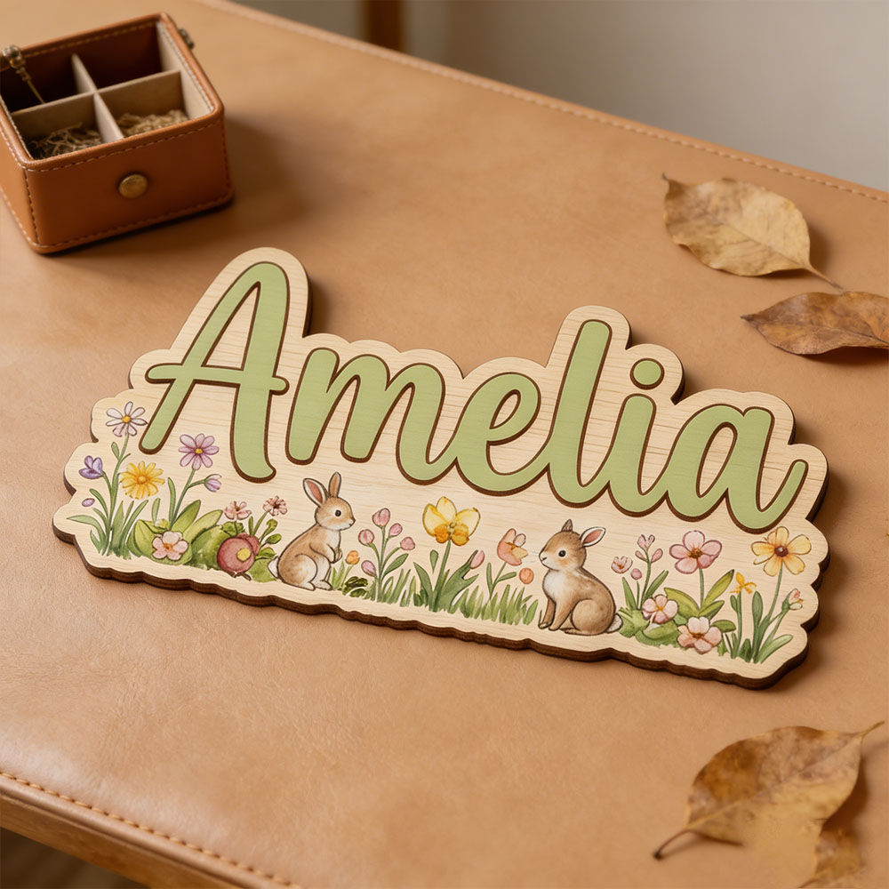 Personalized  'Two Bunnies Wil - đánh giá và giá Baby Nursery Themes