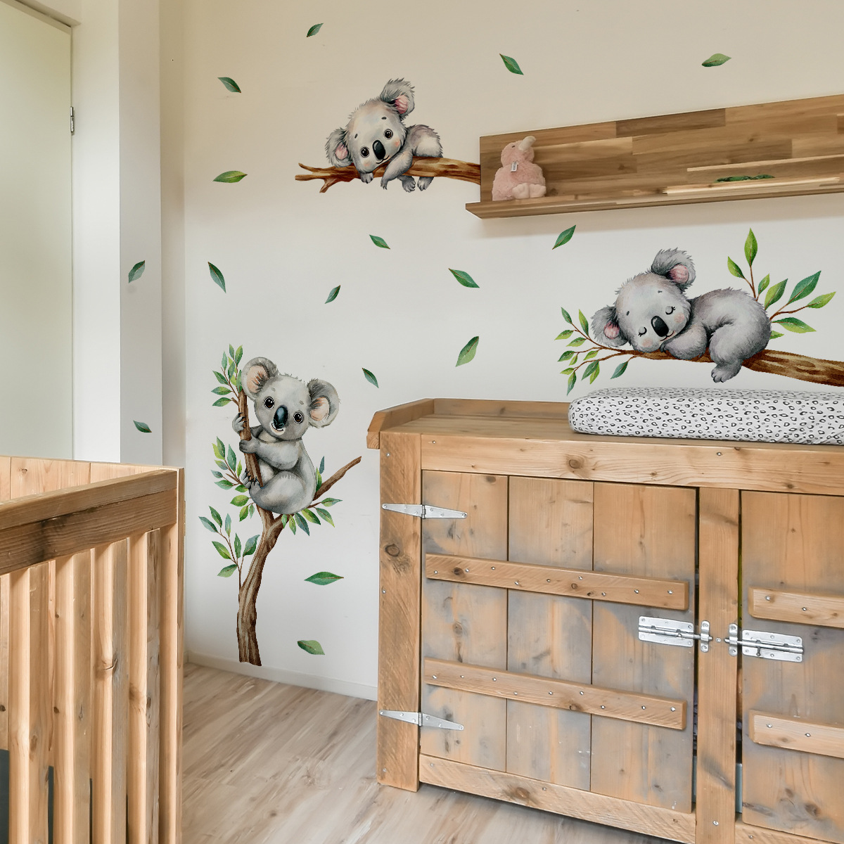 Cartoon Koala Climbing Tree Br - đánh giá và giá Baby Nursery Wall Mural