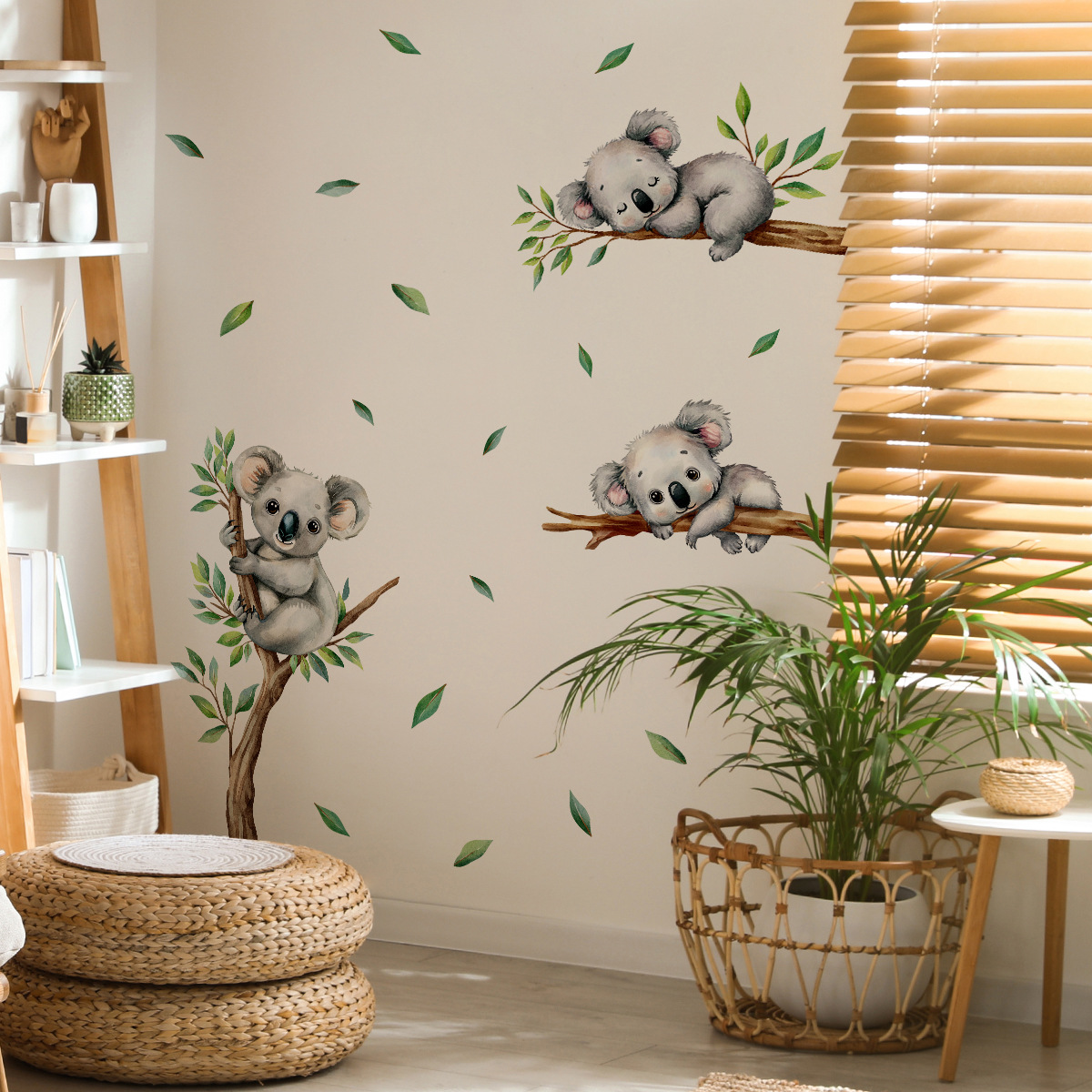 Cartoon Koala Climbing Tree Br - đánh giá và giá Baby Nursery Wall Mural