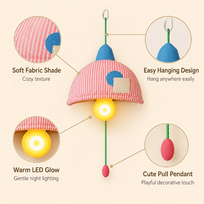 Rechargeable Hanging Night Lig - đánh giá và giá Baby Nursery Lampshade