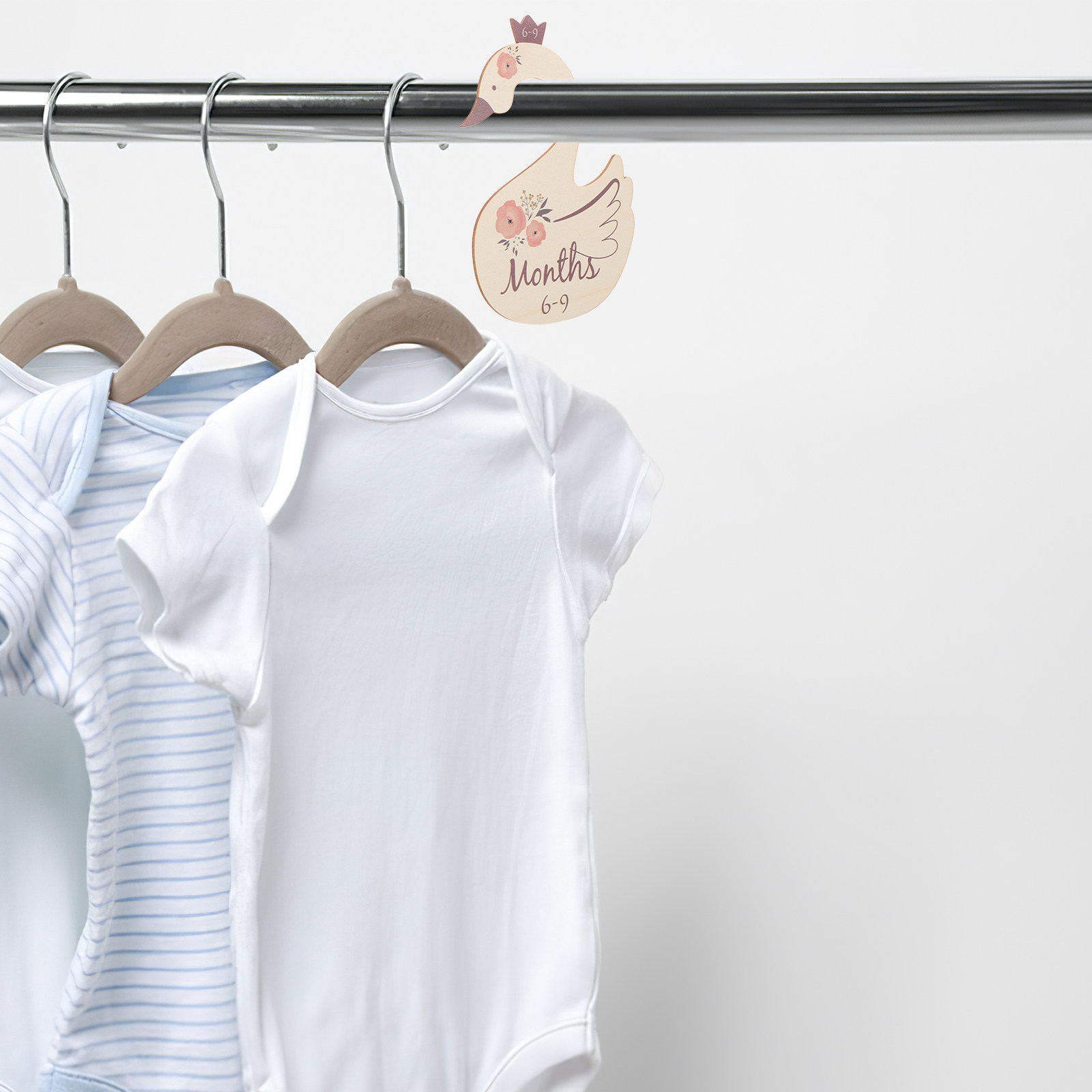 7Pcs Wooden Swan Closet Divide - đánh giá và giá Closet Organizer Baby