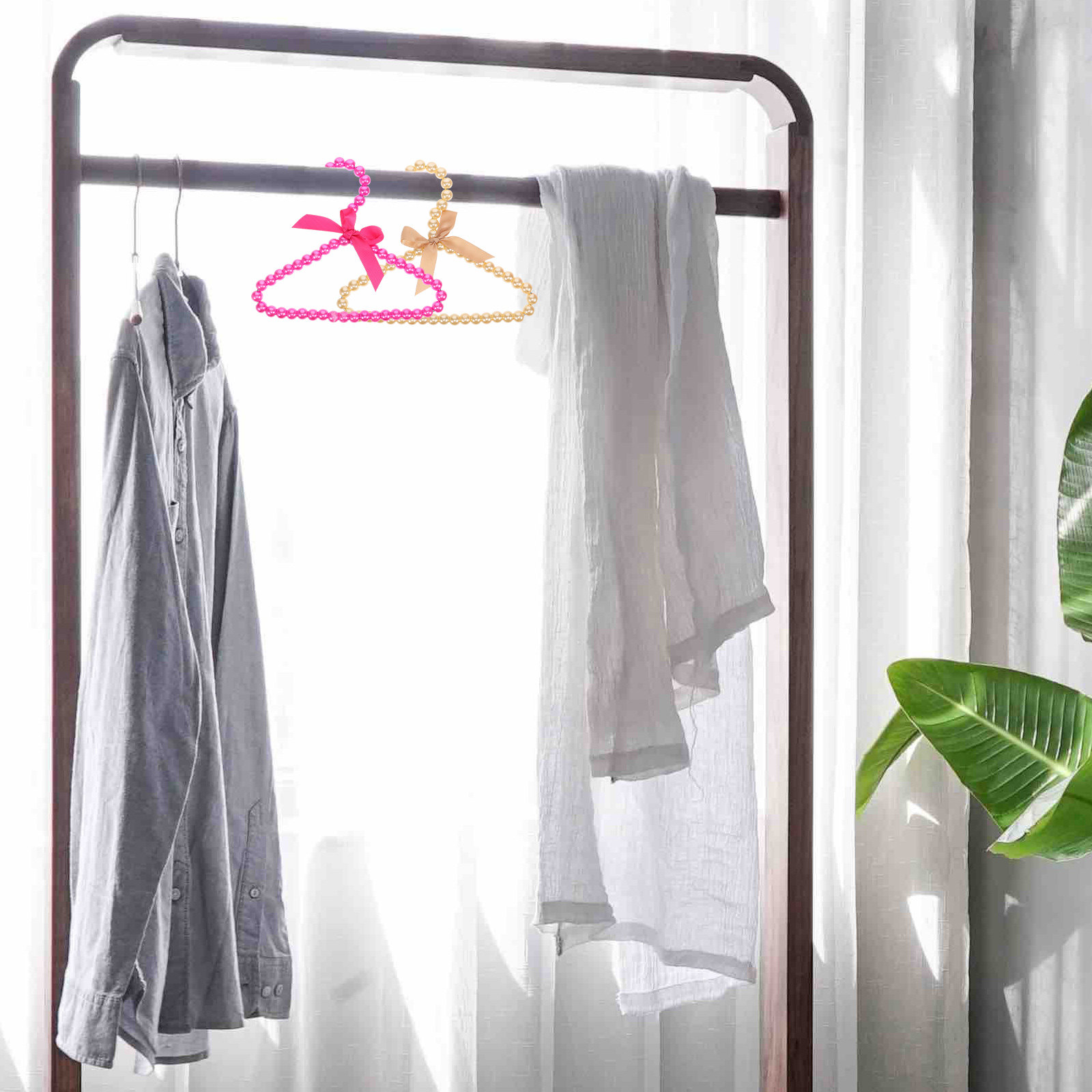 4Pcs Pearl Pet Clothes Hanger  - đánh giá và giá Baby Nursery Toy