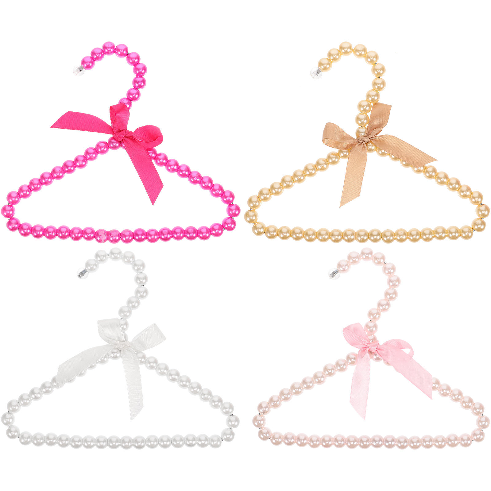 4Pcs Pearl Pet Clothes Hanger  - đánh giá và giá Baby Nursery Toy