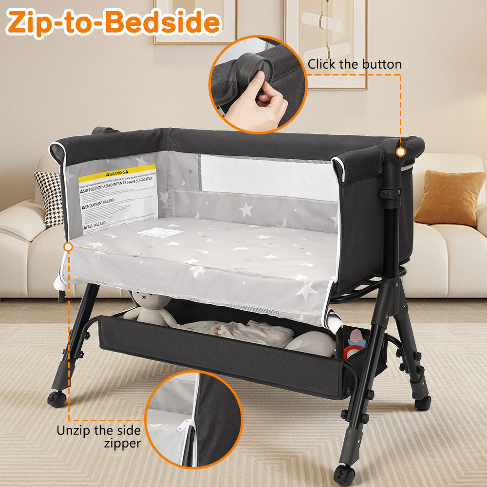 3 in 1 Baby Bassinet Bedside S - đánh giá và giá Baby Nursery Hamper