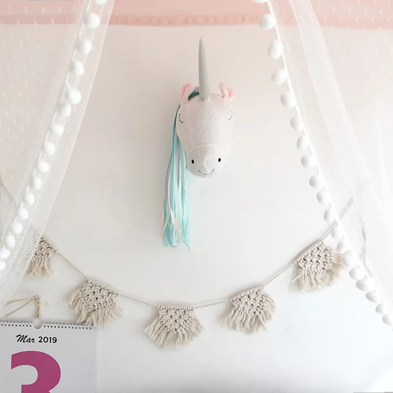 Unicorn Plush Animal Head Wall - đánh giá và giá Baby Unicorn Nursery