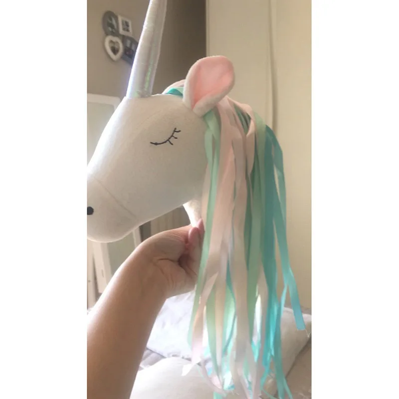 Unicorn Plush Animal Head Wall - đánh giá và giá Baby Unicorn Nursery