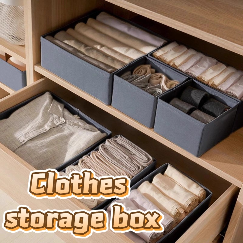 Fabric Underwear Storage Box D - đánh giá và giá Closet Organizer Baby