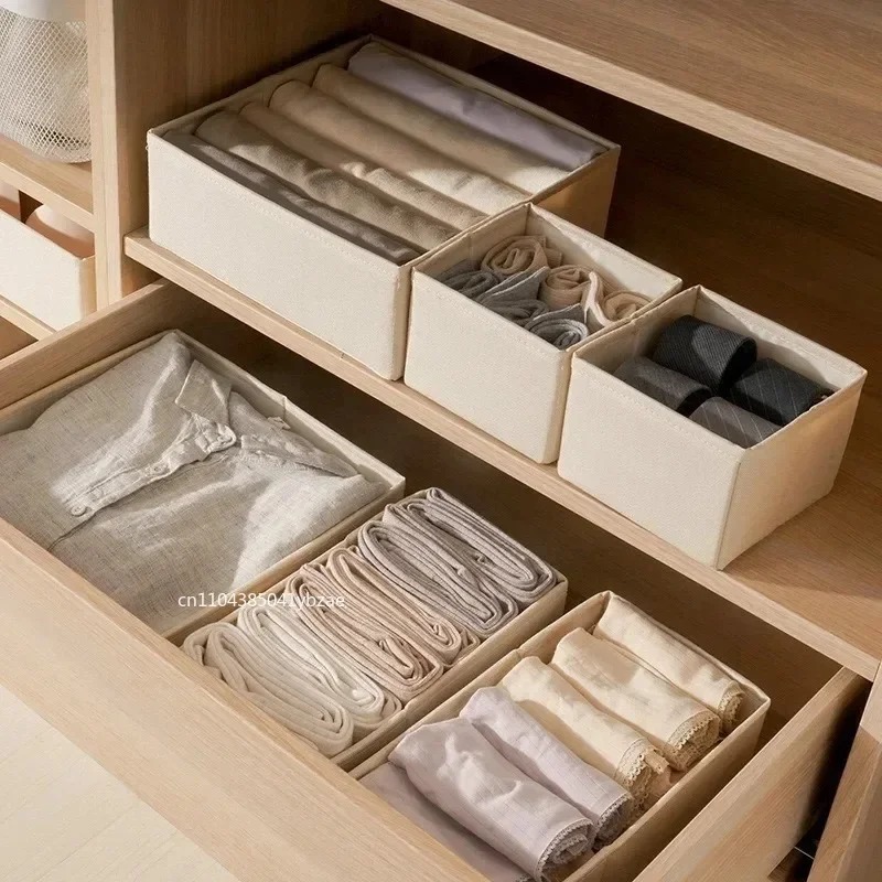 Fabric Underwear Storage Box D - đánh giá và giá Closet Organizer Baby