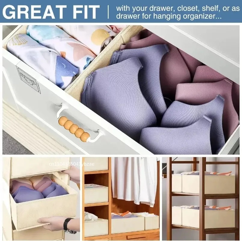 Fabric Underwear Storage Box D - đánh giá và giá Closet Organizer Baby