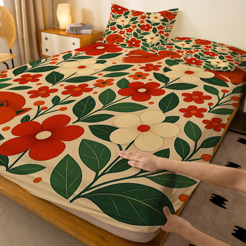 Two Little Foxes Floral Fitted - đánh giá và giá Baby Nursery Themes
