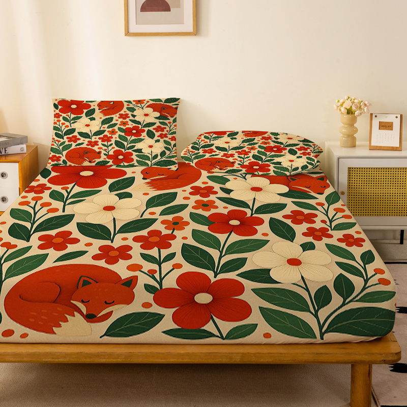 Two Little Foxes Floral Fitted - đánh giá và giá Baby Nursery Themes