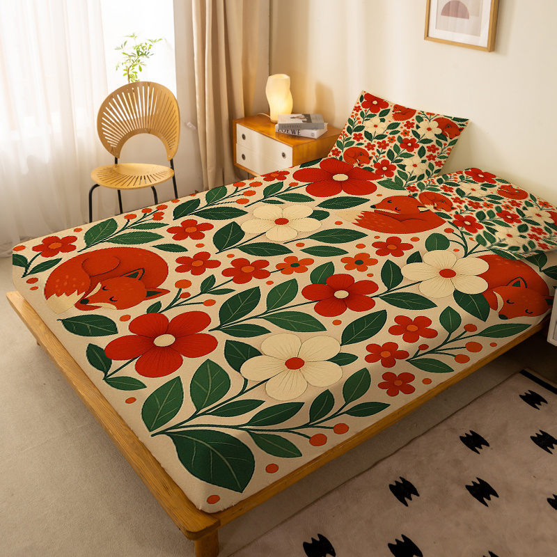 Two Little Foxes Floral Fitted - đánh giá và giá Baby Nursery Themes