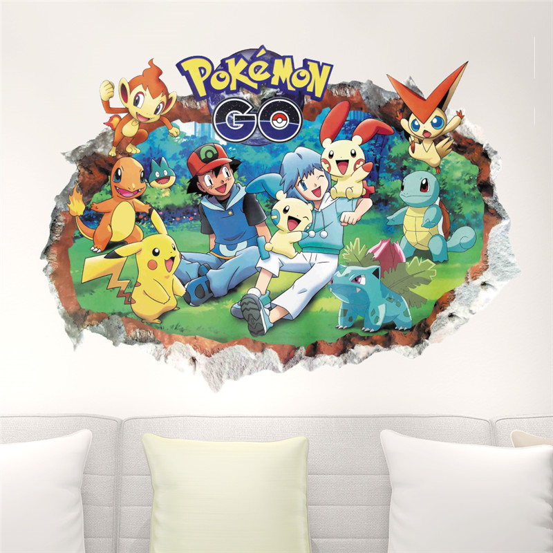 Cartoon Pokémon Pikachu Wall S - đánh giá và giá Baby Nursery Wall Mural