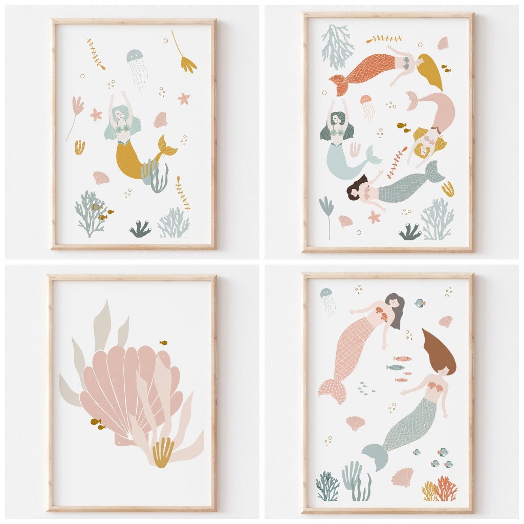 Boho Nursery Ocean Themed Pink - đánh giá và giá Baby Nursery Themes