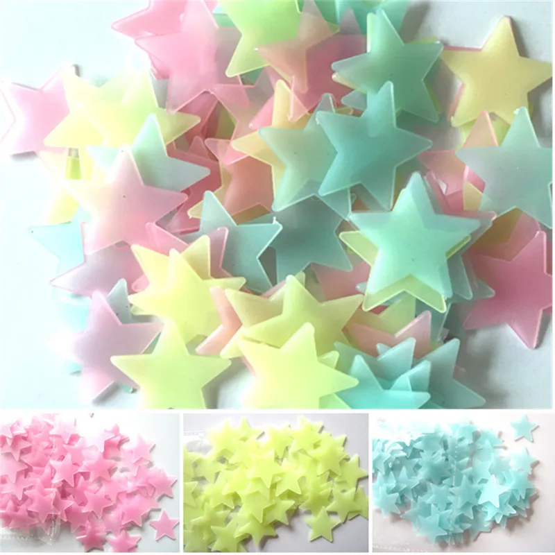 100pcs Fluorescent Glow in the - đánh giá và giá Baby Nursery Wall Mural