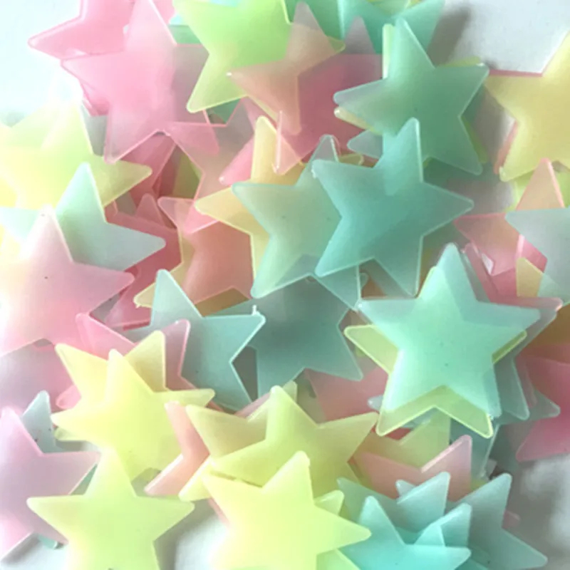 100pcs Fluorescent Glow in the - đánh giá và giá Baby Nursery Wall Mural