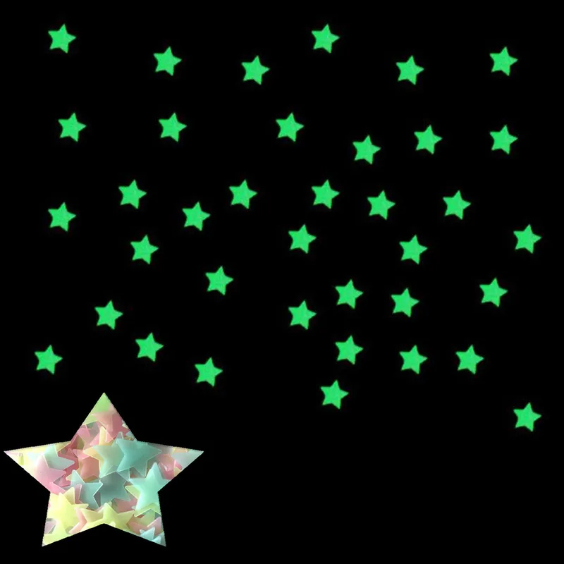 100pcs Fluorescent Glow in the - đánh giá và giá Baby Nursery Wall Mural