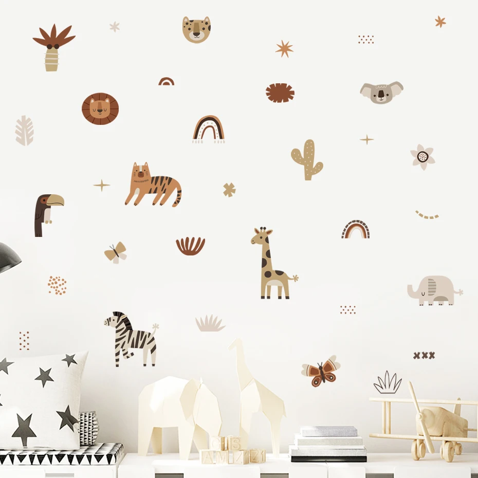 Đời Boho Hoạt Hình Cầu Vồng Đư - đánh giá và giá Baby Nursery Wallpaper
