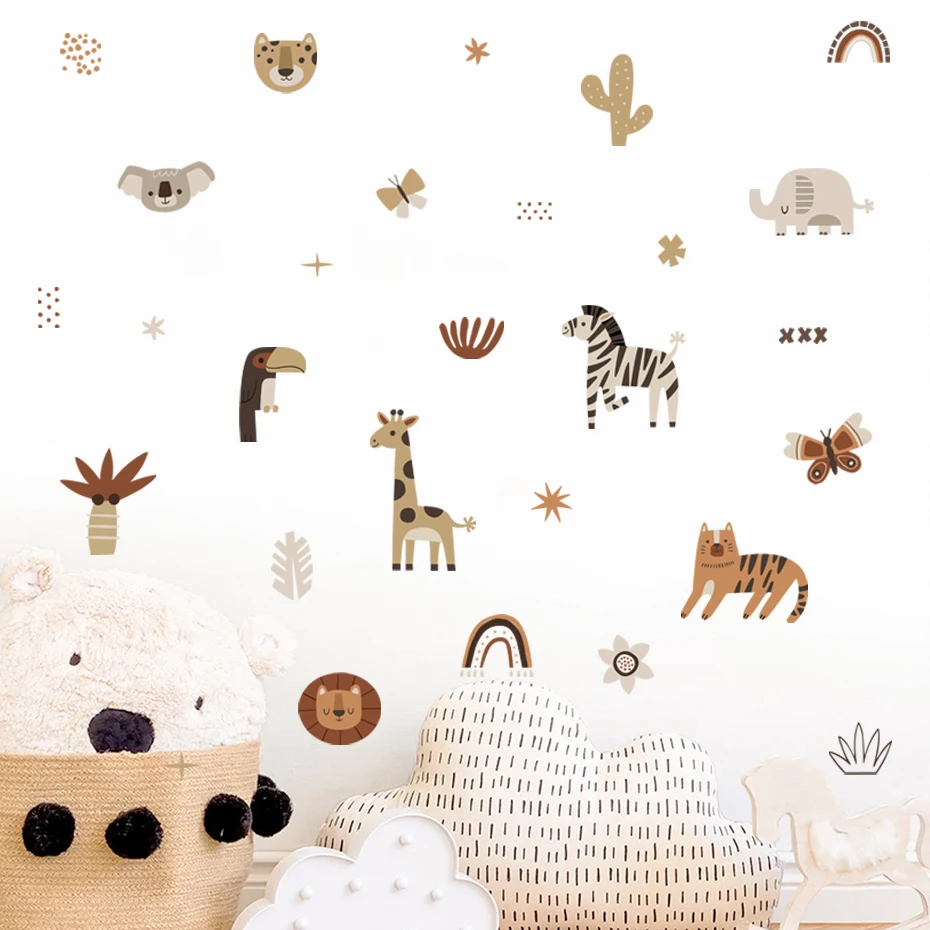 Đời Boho Hoạt Hình Cầu Vồng Đư - đánh giá và giá Baby Nursery Wallpaper