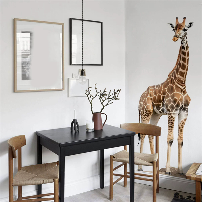 Large Safari Animals Giraffe S - đánh giá và giá Baby Nursery Wallpaper